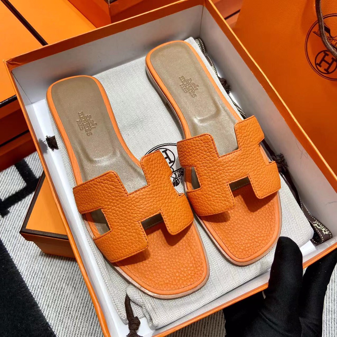 에르메스 올수공 오란 슬리퍼 샌들 토고 38